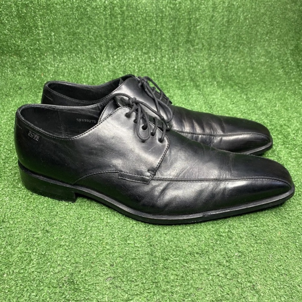Hugo Boss Men's Oxford Dress‎ Shoe Black Leather Size 11